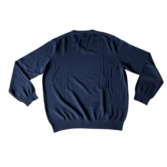 J Crew Merino Wool Sweater Black V Neck Lightweight Soft Men Size XL - Picture 2 of 6